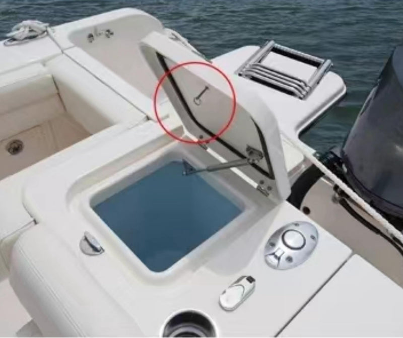 316 Stainless Steel Marine Hatch Cover Handle pins, Spring pins, Hatch Cover pins, bin Door Pull Rings (4, Φ1/3in(7.8mm)) Φ1/3in(7.8mm) 4