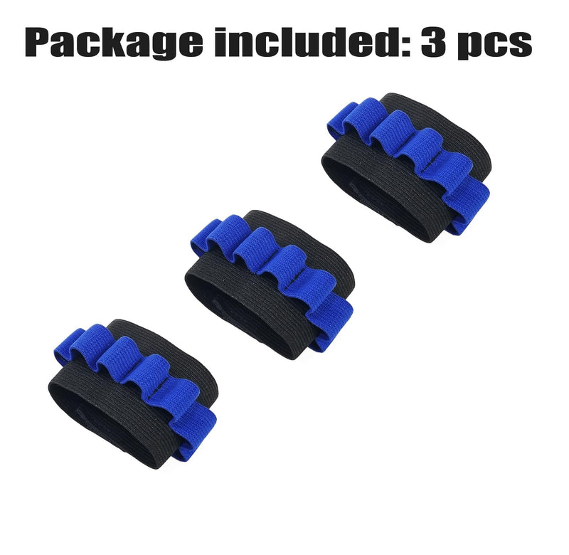 Phlebotomy Tube Holder Wristband 3PCS Holder Set, Blood Draw kit Tube Bracelet Strap Phlebotomy Tube wristband, Phlebotomy Accessories Hold 8 Phlebotomy Tubes, Blue