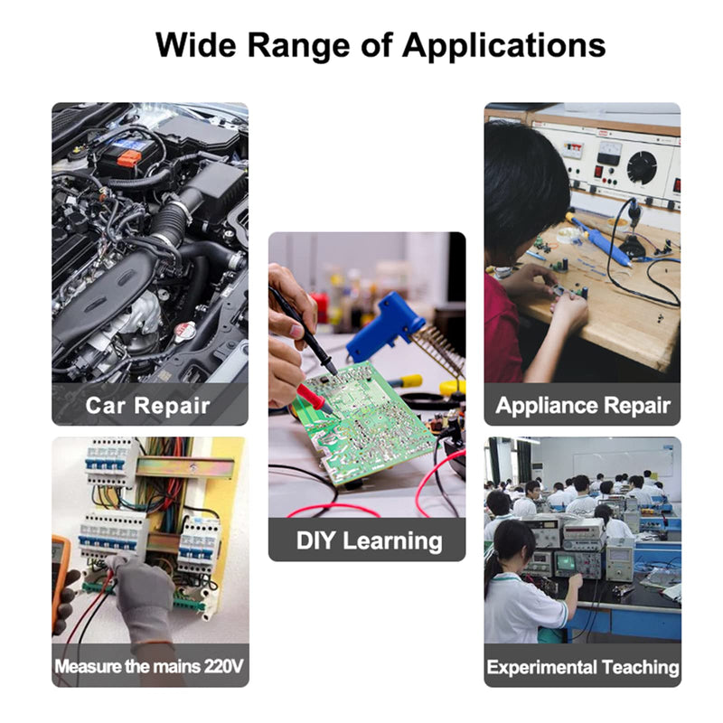 138Pro Mini Handheld Digital Oscilloscope Kit, 2.5MS/s High Sampling Rate, 200KHz Bandwidth, 2.4” LCD Screen Pocket Oscilloscopes with 10X Probe