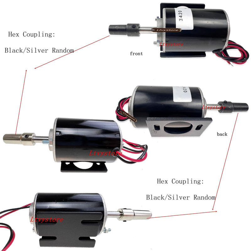 12V Permanent Magnet DC Motor, 30W 3500RPM High Speed CW/CCW Electric Gear Motor for DIY Generator, Micro Speed Reduction Geared Motor 12V 3500RPM