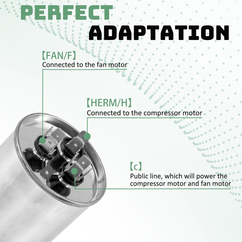 Upgrade 3314471.017 RV Air Conditioner Motor Capacitor 55/15 MFD