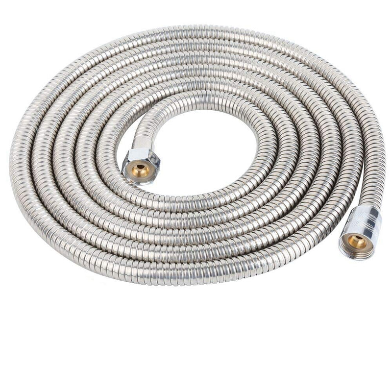Upgraded 121-Inch Copper Head Shower Hose Stainless Steel Extra Long Shower Head Hose Bathroom Handheld Showerhead Sprayer, (Stainless Steel, 3.05-Meter)