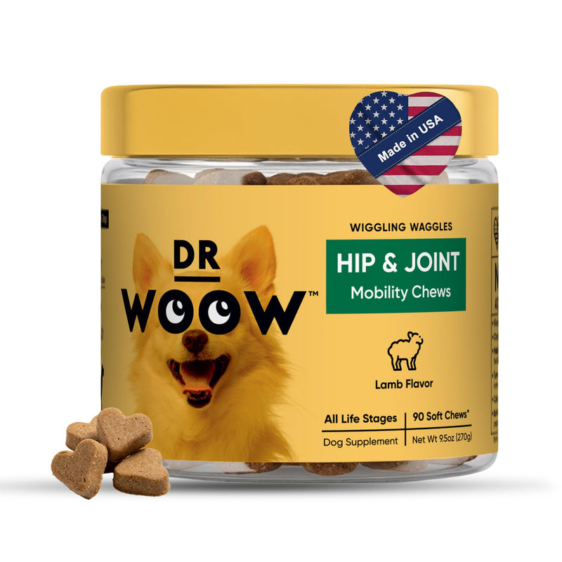 Hip & Joint Supplements for Dogs Soft Chews (90 CT) – Mobility Support + Joint Comfort & Flexibility – Glucosamine + MSM – Made in USA Hip and Joint Support