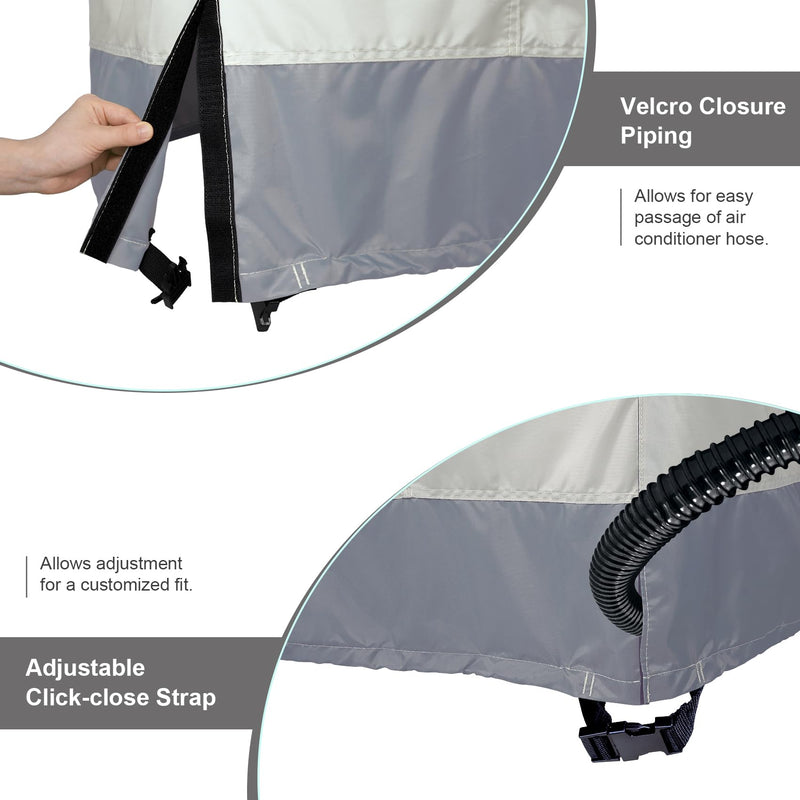Air Conditioner Cover Fits up to 26L x 26W x 32H inch 26"x26"x32"(H) Beige
