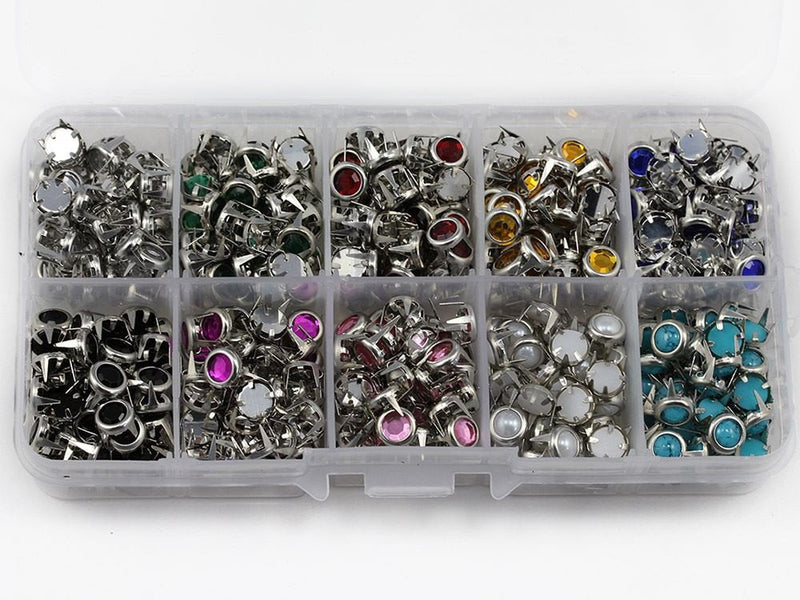 Allstarco Replacent Bedazzler Refills. 10 Colors. Size 30 Rhinestones Studs. Over 450 Pieces.