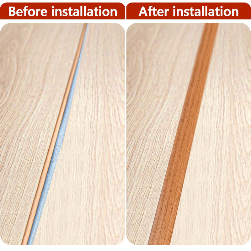 10Ft Floor Transition Strip Self Adhesive Carpet to Tile Floor Edging Trim PVC Threshold Strips, Peel and Stick Floor Joining Strip Suitable for Threshold Height Less Than 5mm (Light Brown Coffee) 10 Feet Light Brown Coffee