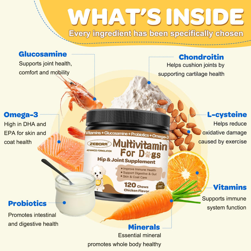 Dog Multivitamin Powder with Freeze-Dried Chews