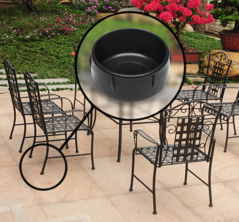 Slipstick Gorilla Outdoor 1-1/2 Inch Patio Chair Leg Caps for Wrought Iron Furniture (24 Pack) Floor Protecting Replacement Feet Glides for Metal Tables and Chairs, Nylon Sliders