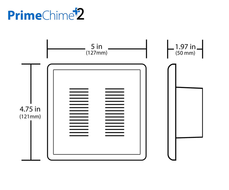 NICOR Lighting PRCP2 PrimeChime Plus 2 Door Bell Kit, White