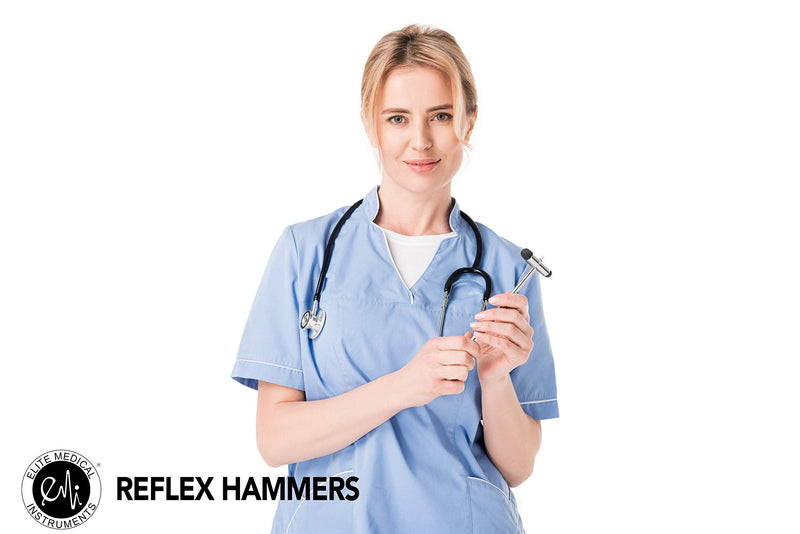 EMI Neurological Reflex Hammer Set – Taylor & Buck Percussion Hammers for Reflex Testing, Medical Exams, and Physical Therapy – 2 Piece Bundle Set (Royal)
