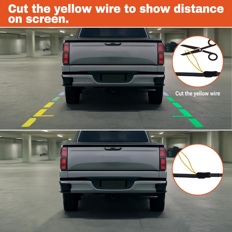 Tailgate Handle Backup Camera Compatible with 1999-2006 Chevy Silverado GMC Sierra 1500 2500 3500 HD Waterproof Reversing Rear View Back Up Camera, Tailgate Handle Backup Kit Replaces# 15228541 1999-2006 Chevy Silverado 1500