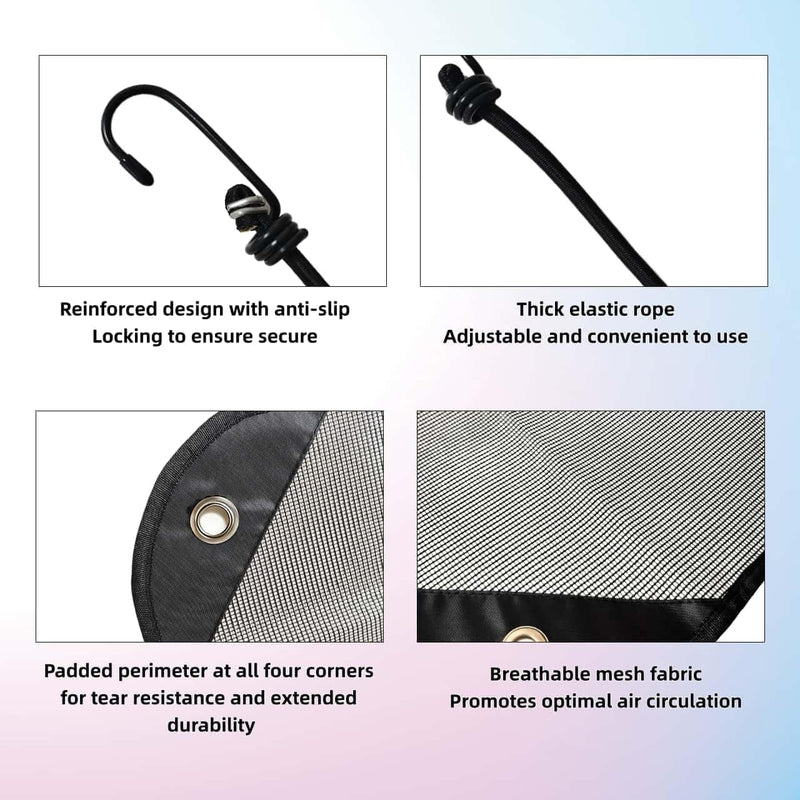 2 Packs AC Covers for Outside 36x36, AC Shade for Outside Unit 2 Packs, Mesh 36" x 36"