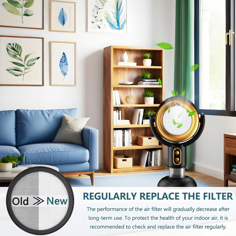 3 Pack H13 Replacement Filter Compatible With Zchkg Hide Purifier Fan