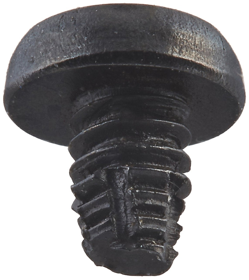 Small Parts-0202 Steel Thread Cutting Screw, Black Oxide Finish, Pan Head, Phillips Drive, Type F, #2-56 Thread Size, 1/8" Length (Pack of 100)