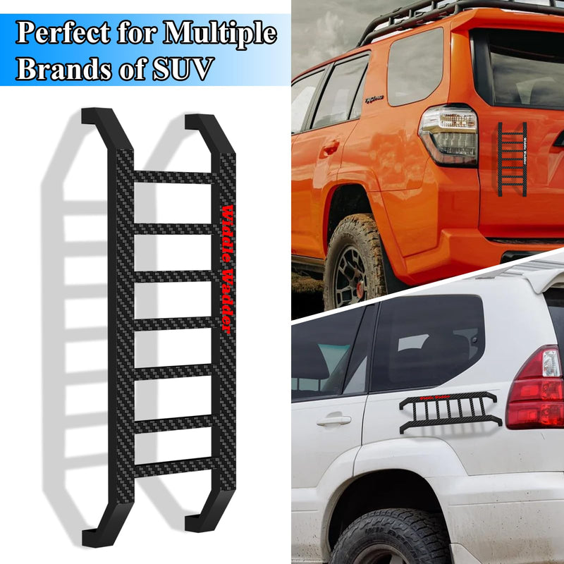 2 Pcs Widdle Wadder Ladders & 2 Pcs Widdle Wadder Certified Stickers, Magnetic Little Ladder Suitable for Truck SUV Car