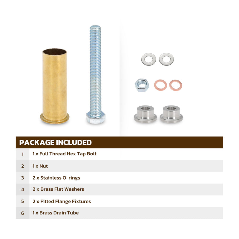 1 inch Drain Tube Flaring Tool, 1" Flanging Tool Kit for Boat Transom with 3 x 1 inches Brass Drain Tube