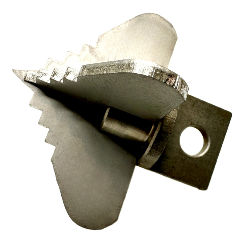 2-1/2” Spear 4 Flute Flow Fixer Drain Cleaner Plumbing Snake Cutter Head for 3” – 4” Pipes, Clears & Scrapes Inner Walls, Fits 3/8” 1/2" or 9/16” Cables, Commercial & Residential Use 2-1/2" Four Flute (for 3" - 4" pipes)