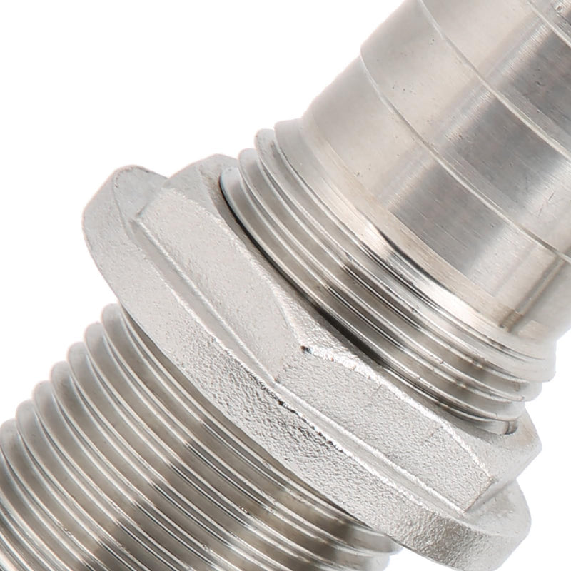 Tissting Thru-Hull Valve Fitting, 1" Boat Thru Hull Marine Straight Thru Hull Fitting 316 Stainless Steel Water Drain Outlet Plumbing Valve Hose Thru Drain Connector for Boat, Yachts(1in) 1in