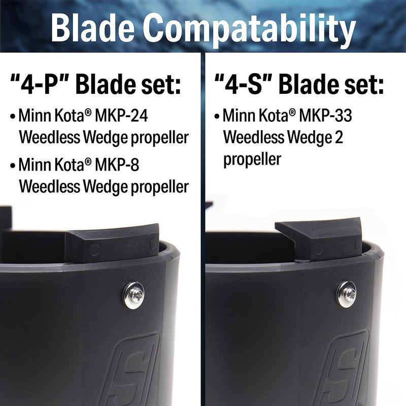Seachoice Prop Buddy for Minn Kota Trolling Motor to Prevent Weed Build Up on Propeller Replacement Blade 4"