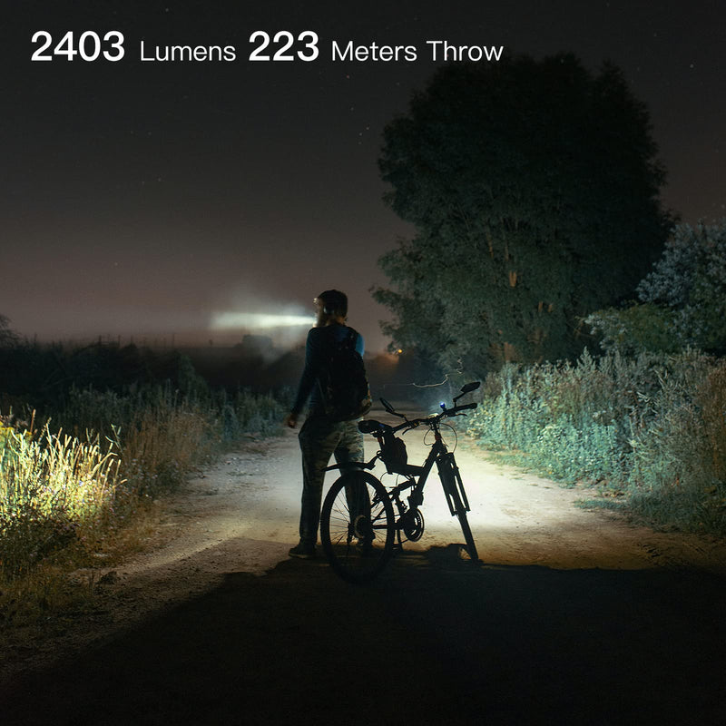 ThruNite TC15 V3 2403 High Lumen Flashlight, USB C Rechargeable LED Handheld Flashlights, Ultra-Bright XHP 35.2 LED, Indoor/Outdoor (Camping, Security and Emergency Use) Cool White - Black CW TC15 V3 Black CW