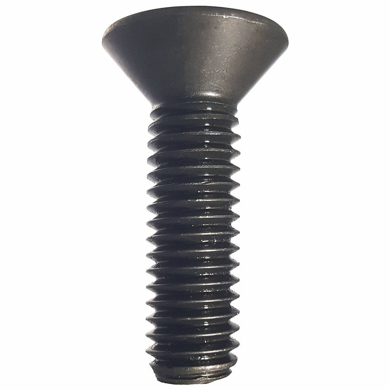 1/4"-20 x 3/4" Flat Head Socket Cap Screws, Alloy Steel, 100 Pack | Fully Threaded. Black Oxide finish. Internal hex (Allen) drive. ASME B18.3.