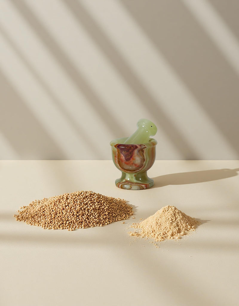 Mini Mortar and Pestle Set – 2.5″ Marble Stone Grinder with Polished Bowl & Non-Slip Base | Small Spice Crusher, Herb Grinder & Pill Crusher Multi Green 2.5x2.5