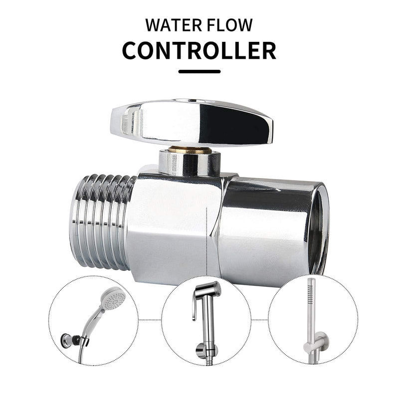 Watflow Water Shut Off Valve, Shower Head Water Saver, Shower Head Flow Restrictor, Shower or Garden Water Flow Control Valve 1/2"NPT… Shower Shut Off Valve (Pack of 1)