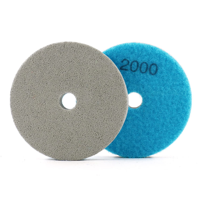 4 Inch Polishing Pads for Polishing Wet Using Stone Buff Granite Marble Polishing Pads 7pcs/Set