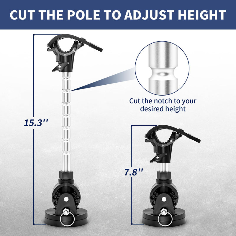 Acelane Trolling Motor Stabilizer Mount Support Compatible with Minn kota Terrova/Riptide Terrova/Ulterra/Riptide Ulterra/PowerDrive, with Installation Screws