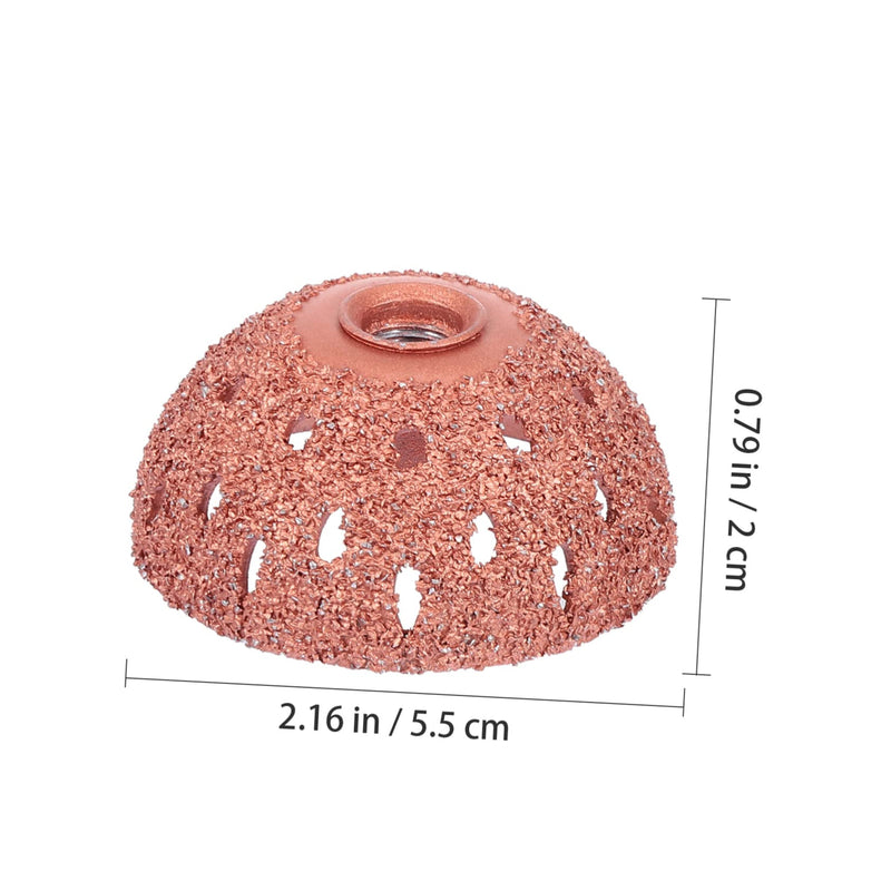 SUPVOX Tire Buffing Wheel 2.17 Inch Hard Tungsten Dome Buffers for Car Tire Repair and Polishing Compatible with Pneumatic Tools Durable Repair Buffing Wheel