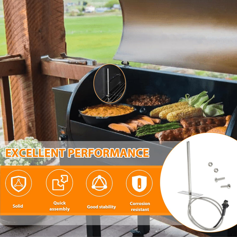 RTD Temperature Probe Sensor, Internal Grill Ambient Temperature Sensor Suitable for Pit Boss Pellet Grill PB1000XL-025-R00 V2 (70123-AMP)