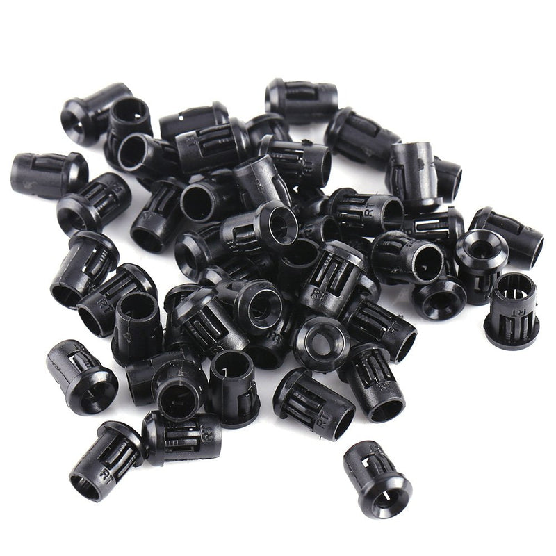 50pcs 3mm, 5mm, 8mm, 10mm LED Black Nylon Sockets Diode Holder Lamp(3mm/0.12in)
