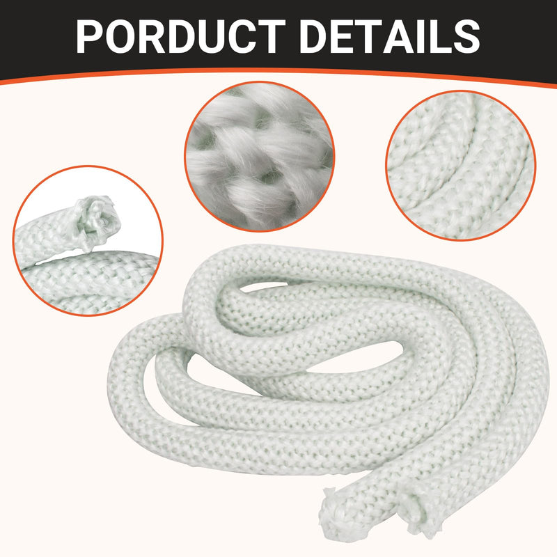 1Inch Wood Stove Door Gasket Rope, Fiberglass Replacement Gasket Rope Seal