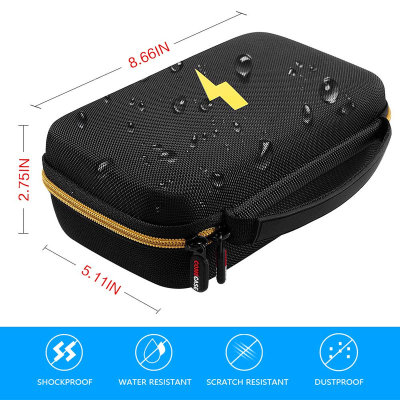 Comecase Hard Carrying Case for Fluke 87-V/ 87V Max/ 88V/ 15B+/ 17B+ and More Digital Multimeter, Protective Travel Storage Bag - Black