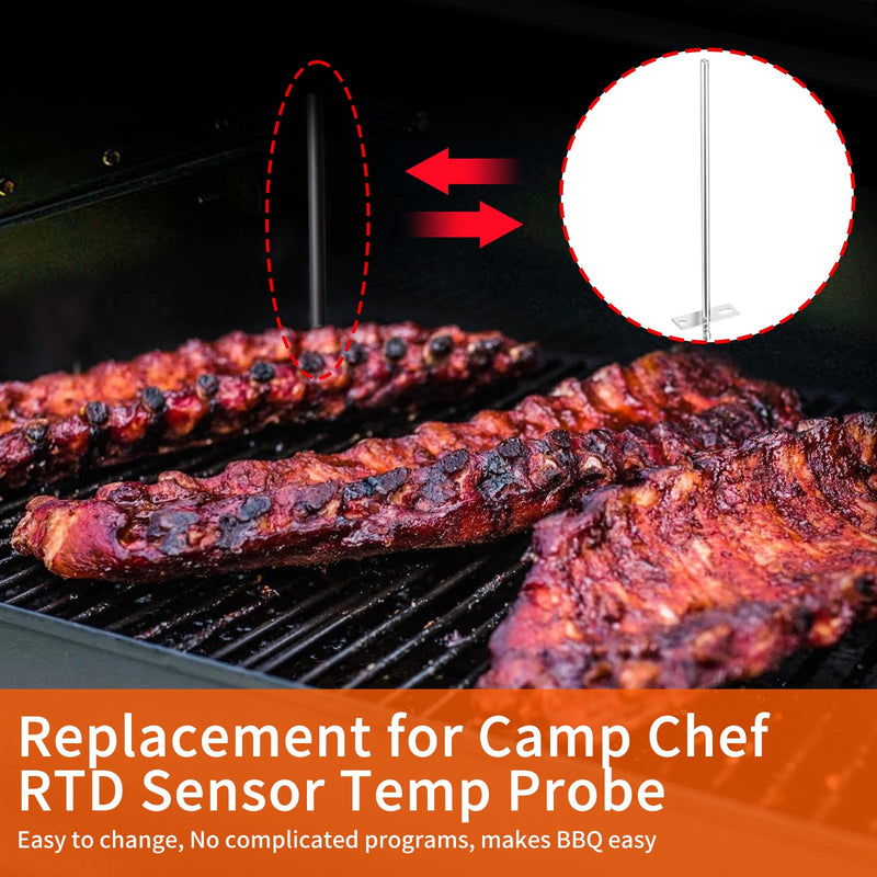RTD Sensor Probe Replacement for Camp Chef Wood Pellet Grills and Smokers, Internal RTD Temperature Probe Sensor Accessorie, Replace Parts for Camp Chef PG24-44 RTD Probe