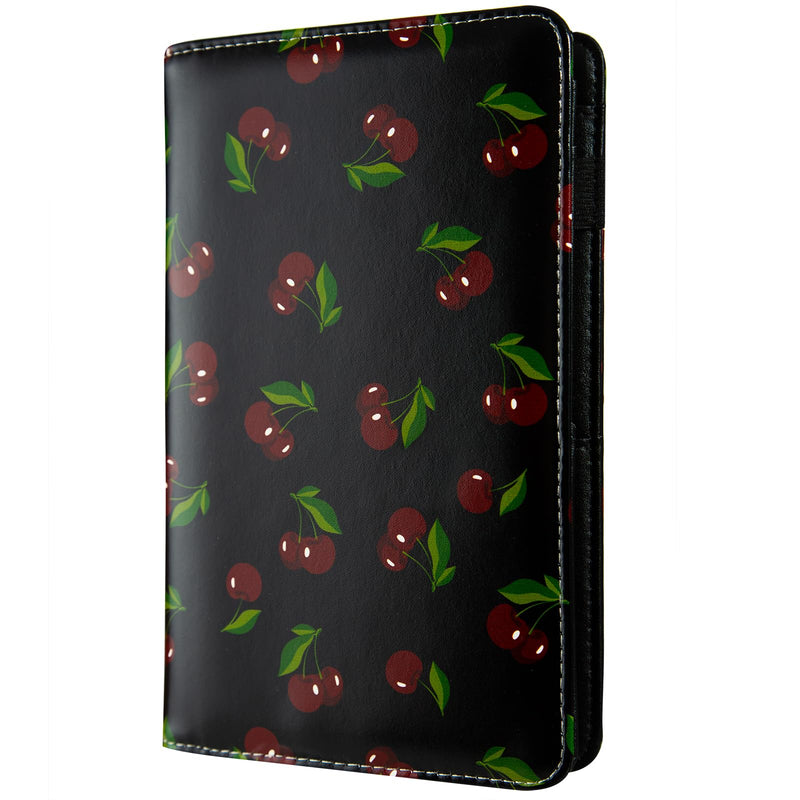 Server Books for Waitress,with Zipper Pocket Waitress Book Leather Booklet Waiter Money Organizer Wallet,Restaurant Guest Cash Check Bill Receipt Holder,Fit Server Apron (Cherry) Cherry