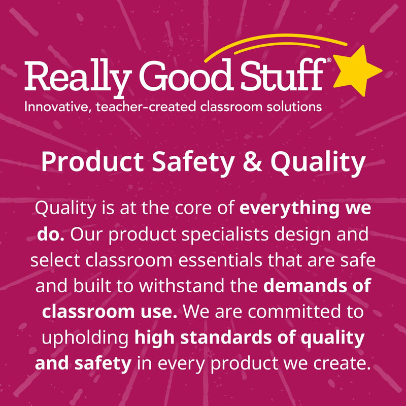 Really Good Stuff Marked Measurement Rulers - 6 rulers
