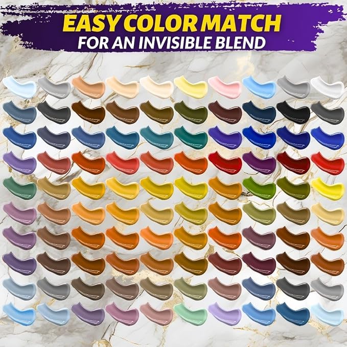 Porcelain Repair Kit - Tile Stone Repair Kit, Marble Repair kit, Tub and Tile Refinishing Kit, Crack Chip Ceramic Floor, Shower Tile Gap Filler & Bathtub Repair Kit, Granite Filler Repair