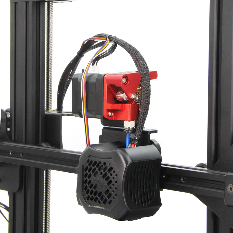Ender 3 Direct Drive Upgrade Kit Aluminum Plate with Dual Gear Extruder Kit with Motor Easy Print TPU Flexible Filament for Ender3/3 V2/3 Pro/CR10 (Aluminum Plate+Dual Extruder+Motor Kit) Aluminum Plate+Dual Extruder+Motor Kit