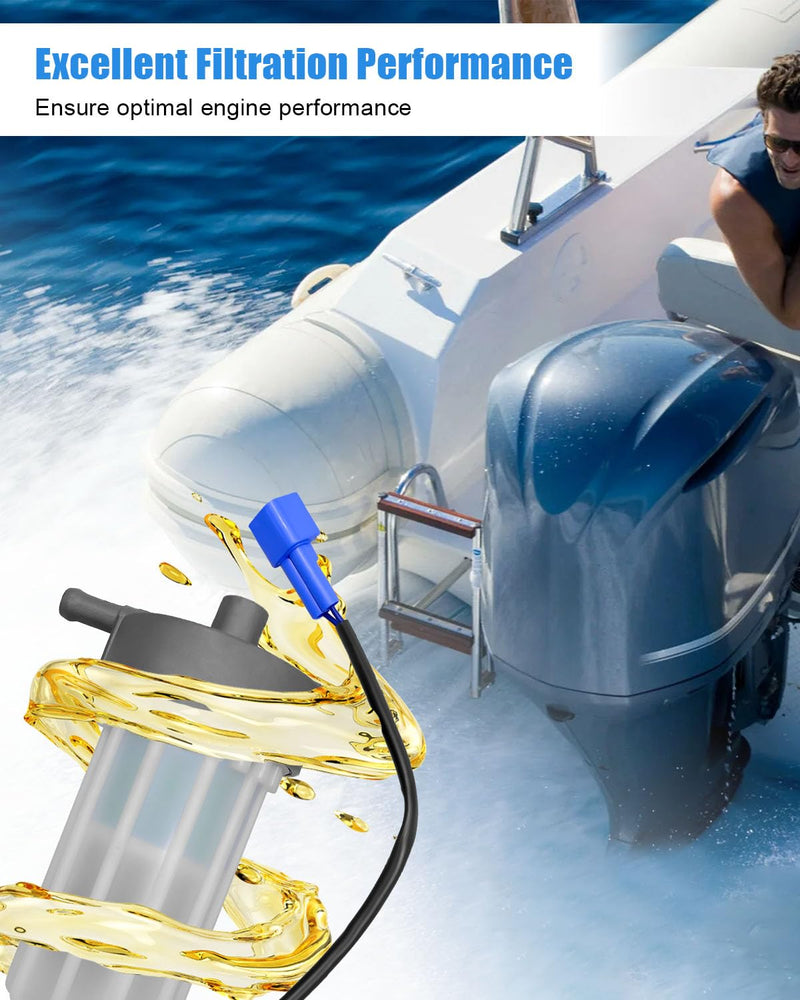 6P3-24560-03 Cartridge Fuel Water Separator Filter Assembly w/Fuel Filter and O-Ring Fit for YAMAHA F200 F225 F250 LF150 LF200 LF225 LF250 4-Stroke 150HP-350HP, Outboard Engine