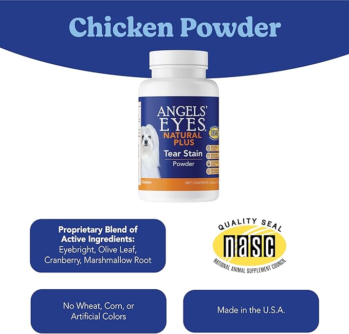 Angels' Eyes PLUS Tear Stain Prevention Powder for Dogs and Cats - 45 gram - Chicken Formula - NewNest Australia