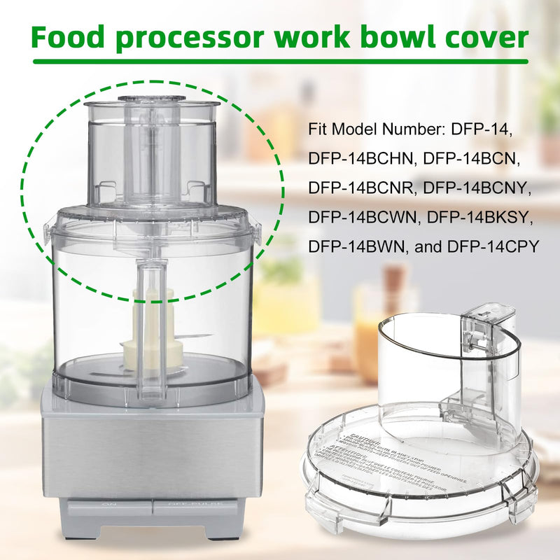 DFP-14NWBCT1 Replacement Food Processor Work Bowl Cover,Compatible with Cuisinart food Processor DLC-005AGTXT1 Bowl, Fits Model DFP-14
