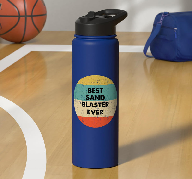Sand Blaster Stainless Steel Insulated Water Bottle Royal Blue 30 Ounces