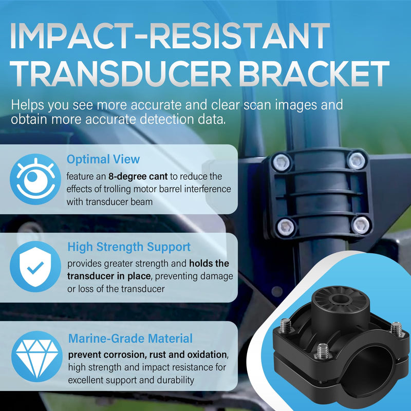 0101278401 Trolling Motor Shaft Mount Transducer Bracket for Garmin Panoptix Live Scope System for Panoptix LVS32 Transducer