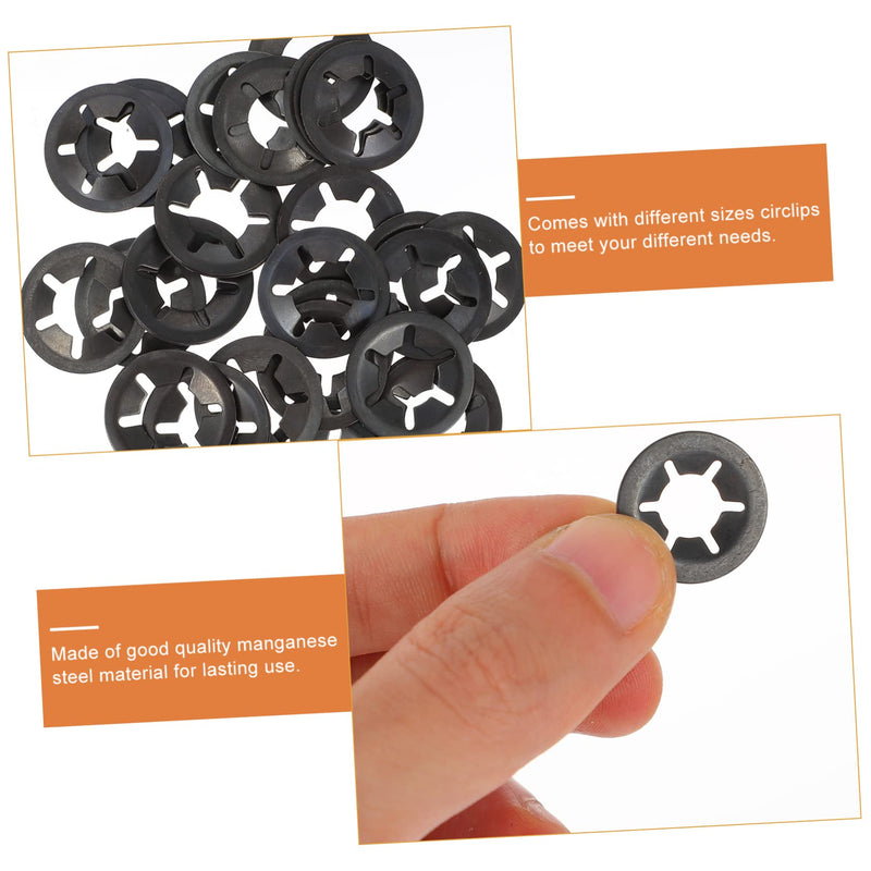 GLEAVI 420 Pcs Bearing Clamp Retaining Ring Bearing Clamp Washer Plum Washers Ring Bearing Clip Washers Bearing Retaining Washer Bearing Locking Ring Internal Tooth Washer Locking Washers