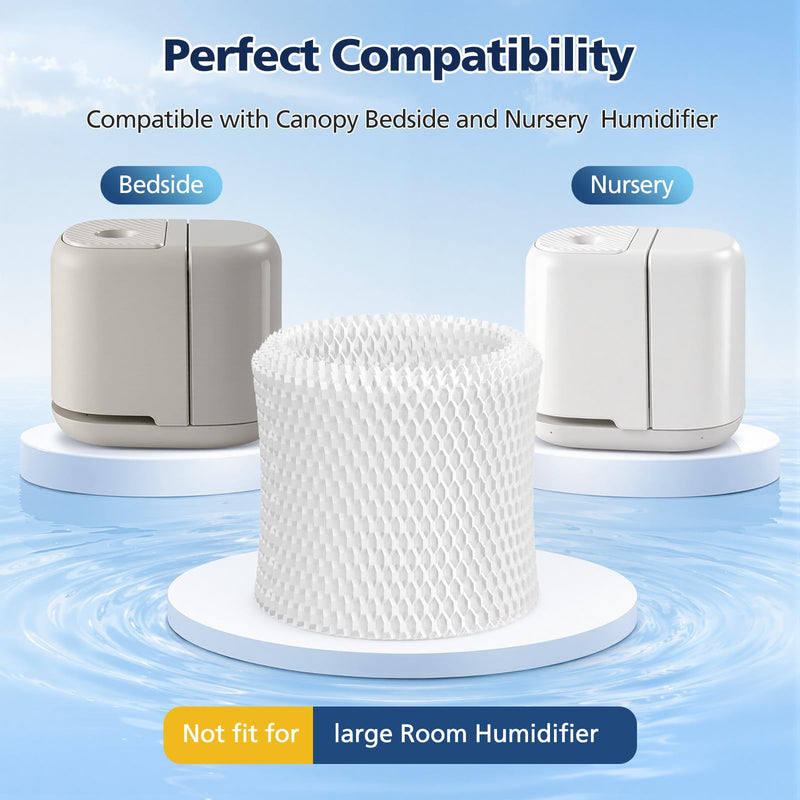 Humidifier Filter Replacement for Canopy Bedside & Nursery, 4-Pack 4 Pack