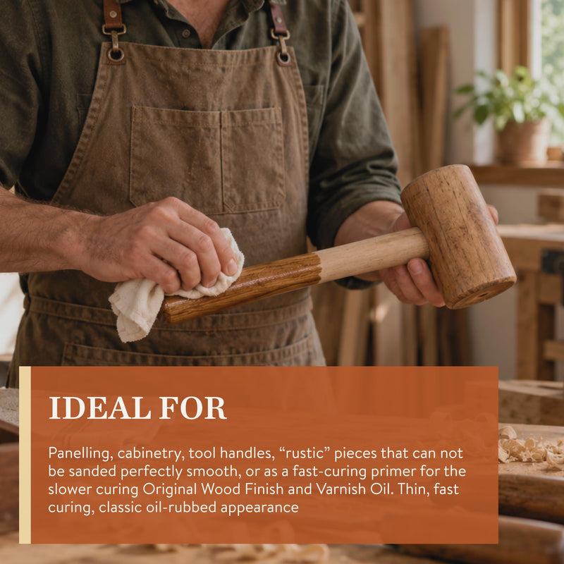 Tried & True Danish Oil, Pure Polymerized Linseed Oil Wood Finish, Pint