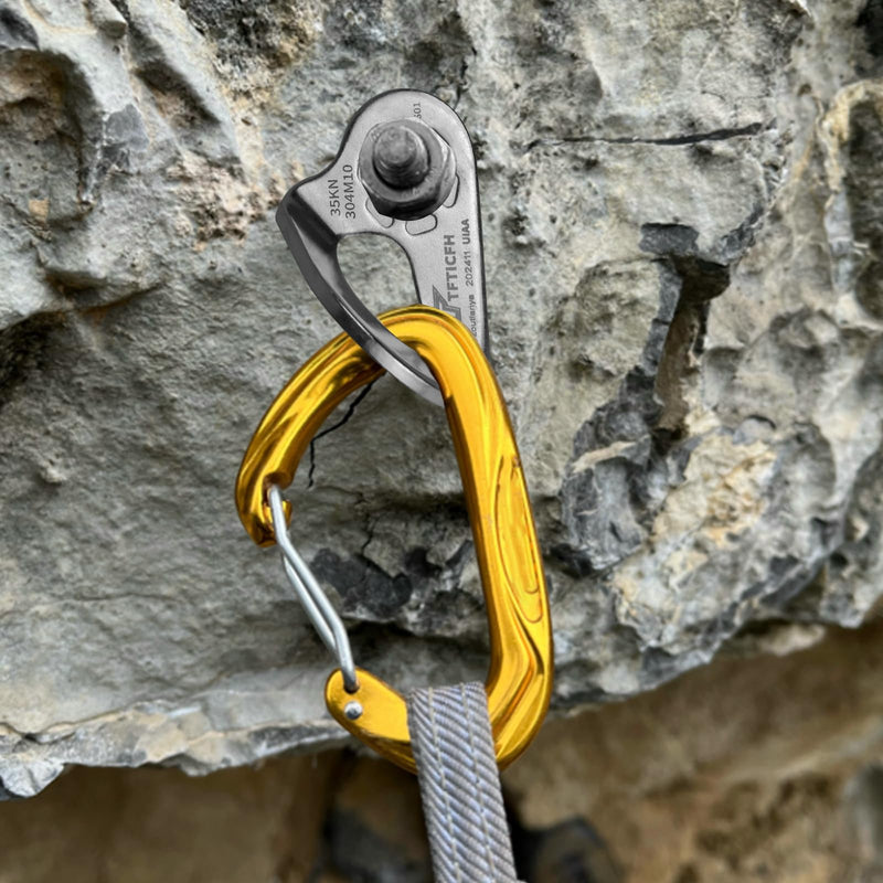 UIAA 35kN Climbing Bolt Hanger, Heavy Duty Stainless Steel Climbing Wall Anchor for 10 mm / 3/8" Bolt, for Rock Climbing Hammock Gym Aerial Work Caving Rescue,5pc Bolt Hanger-5pc 10mm