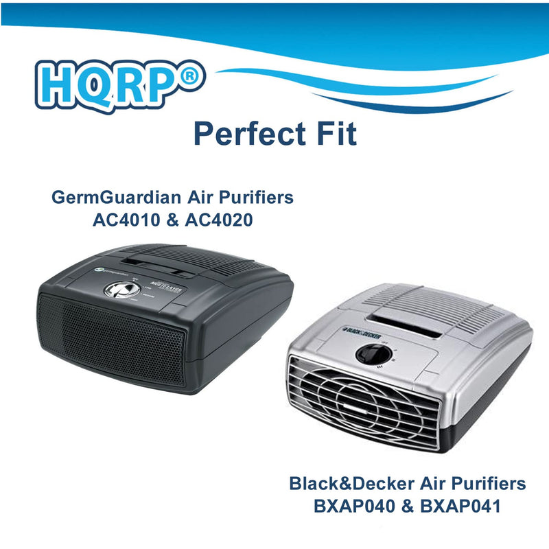 HQRP 2-pack Air Purifier Filter compatible with Black&Decker BXAP040 BXAP041 Table Top, parts BXFLTX FLT4010 Replacement