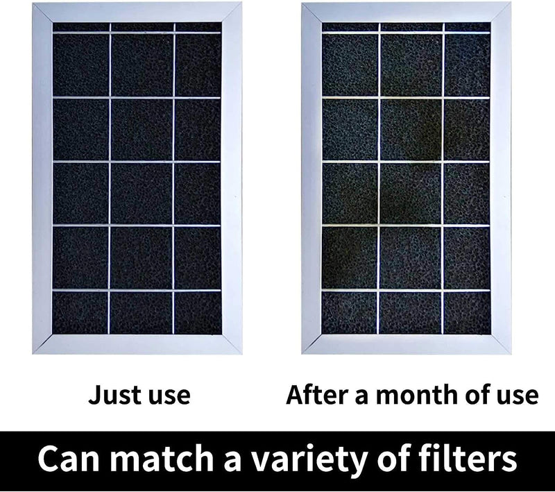 Cut-to-Fit Activated Carbon Filter Sheet Charcoal Air Vent Filters Pad Black Range Hood AC Replacement Fabric Filter 1 Pack 16" x 48" x 0.125" 16" x 48" x 0.1"